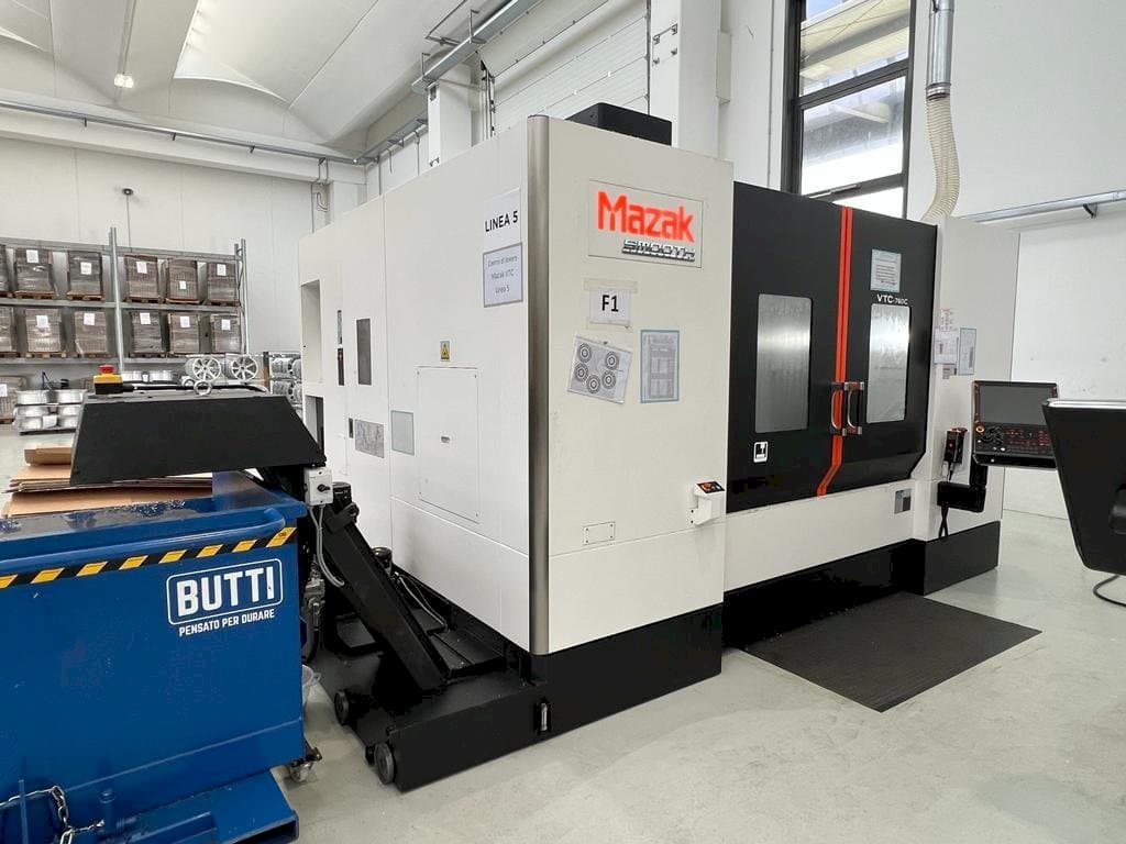 Front view of Mazak VTC 760 machine