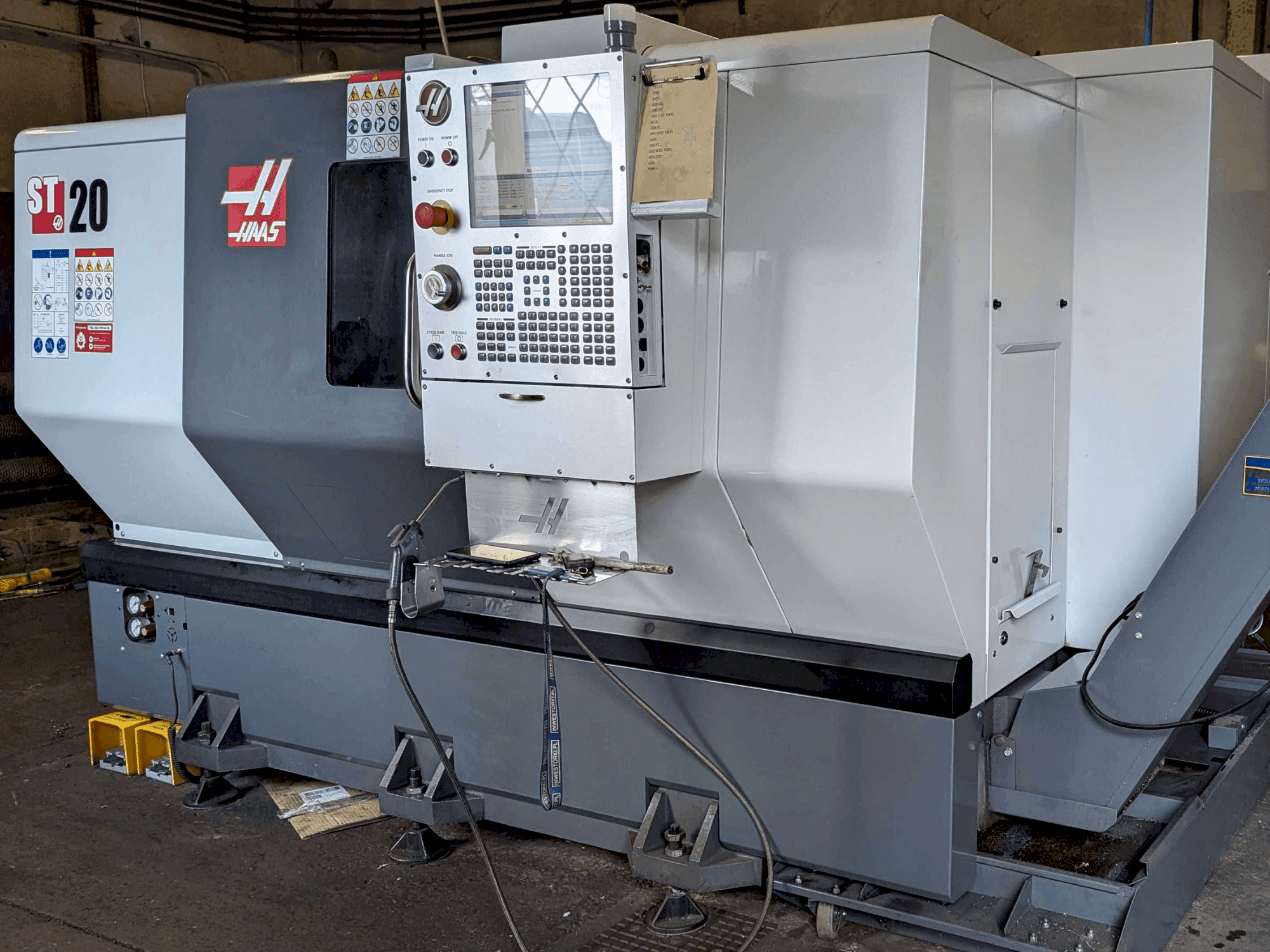 Front view of HAAS ST-20 machine