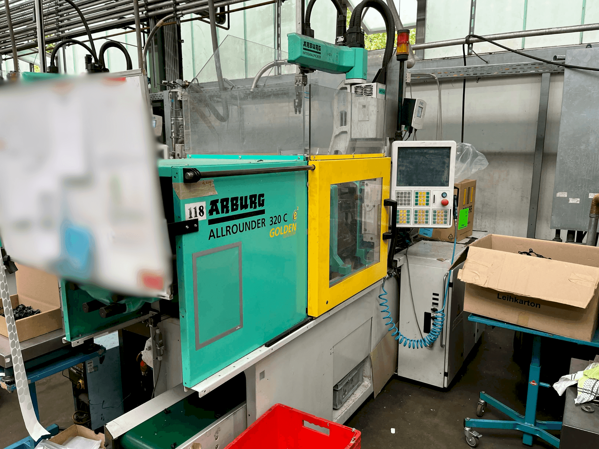 Front view of Arburg Allrounder 320-50 C machine
