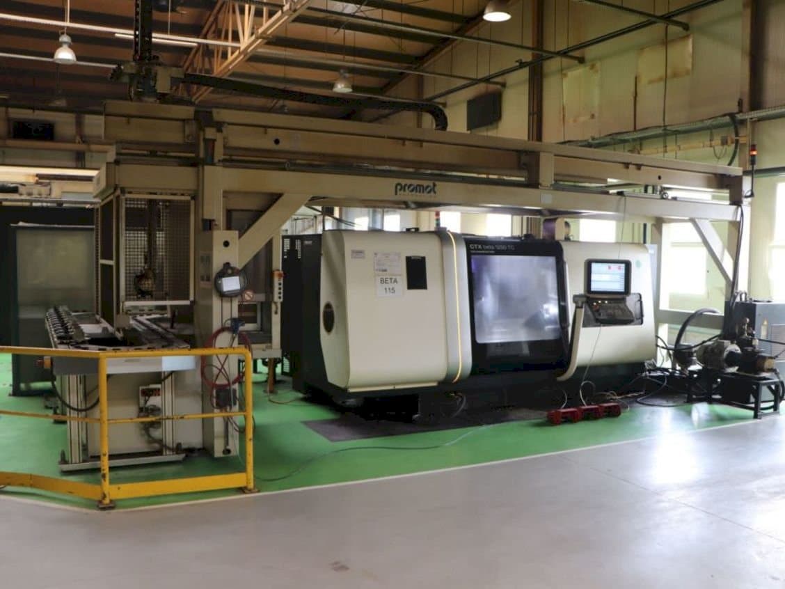 Front view of DMG CTX Beta 1250 TC machine