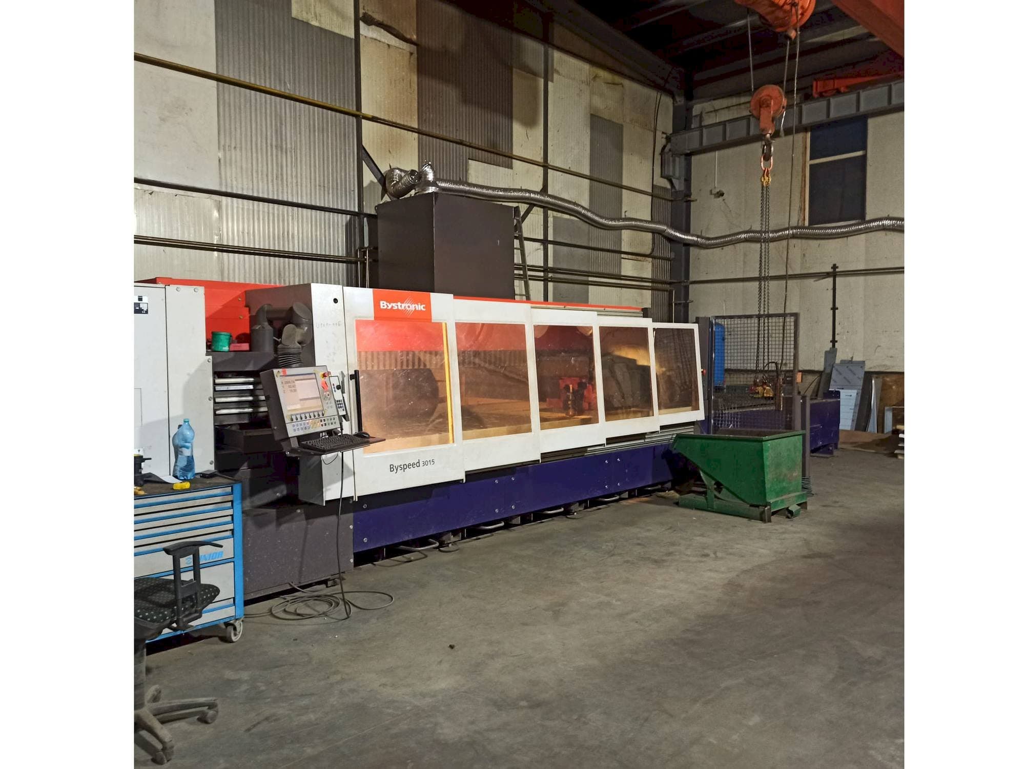 Front view of Bystronic BySpeed 3015 machine