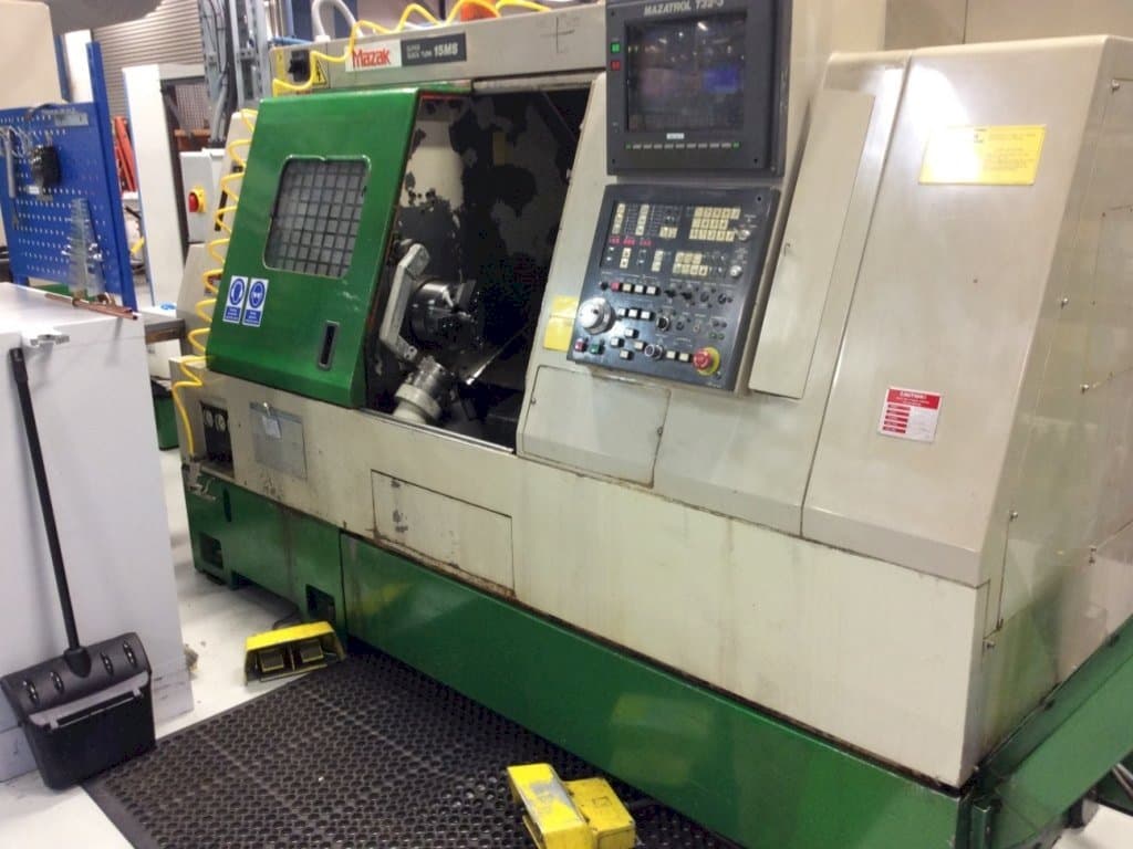 Front view of Mazak Super QuickTurn 15MS machine