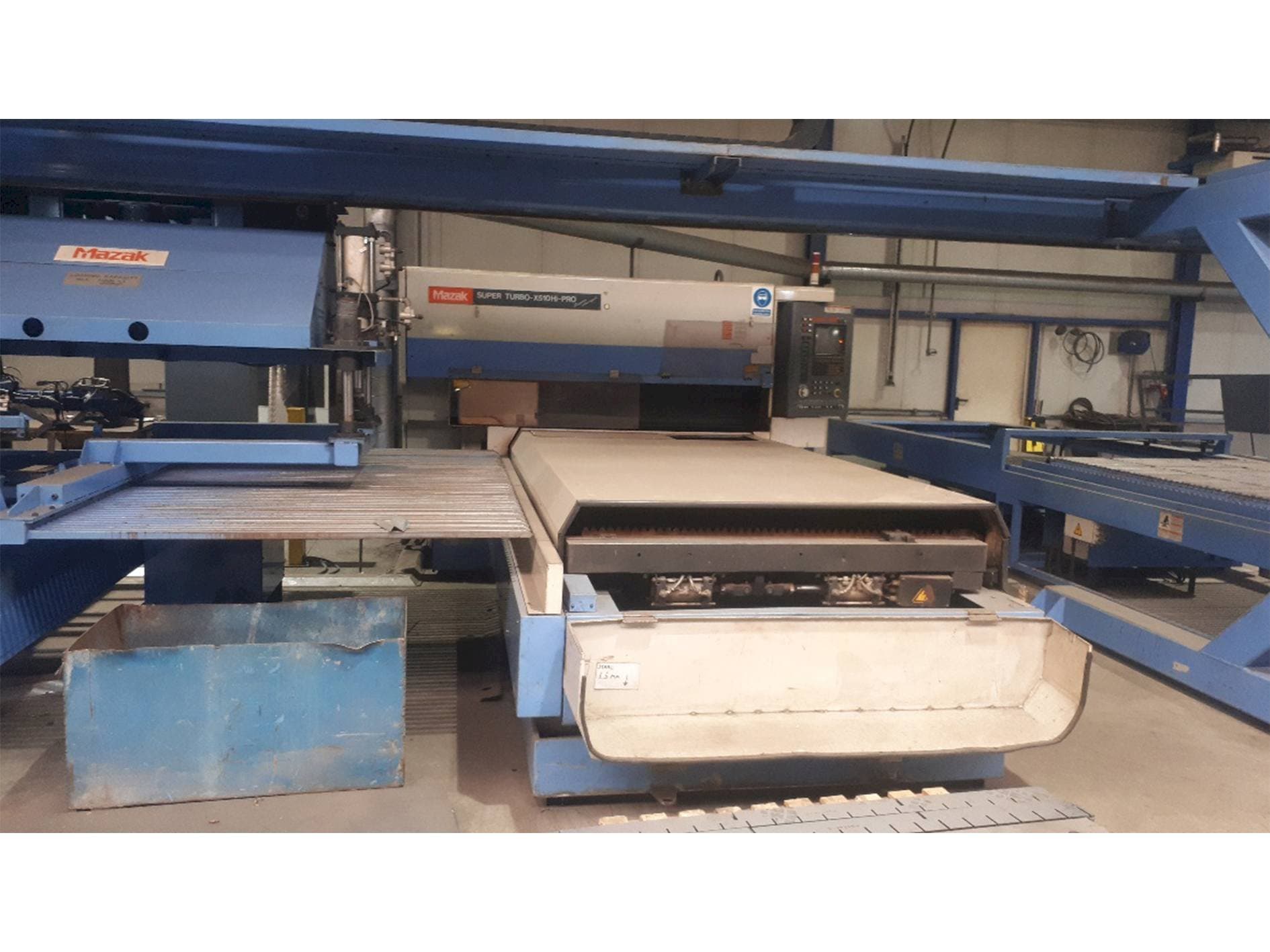Front view of Mazak Super Turbo X510 HI-Pro machine