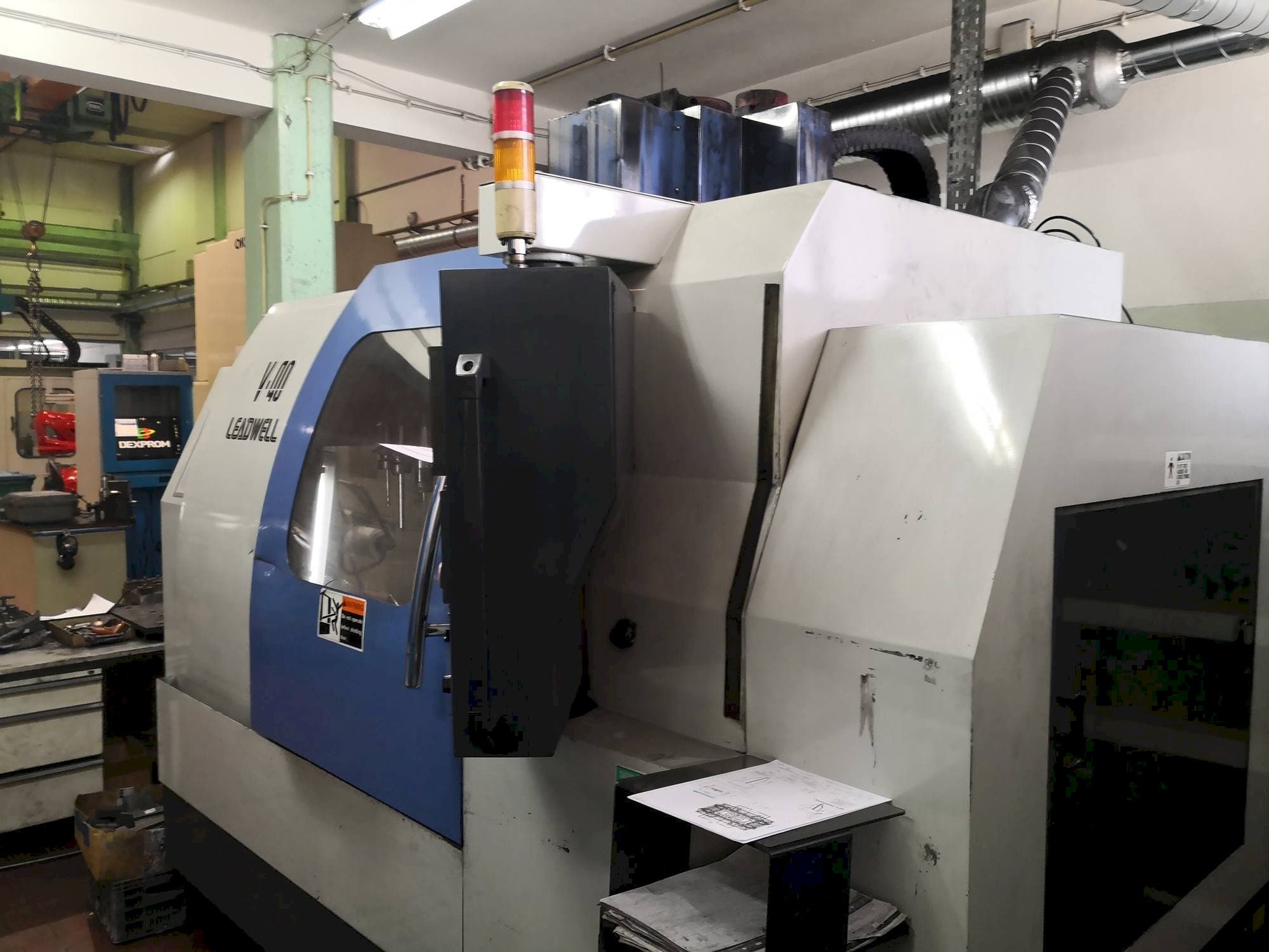Front view of Leadwell V-40 machine