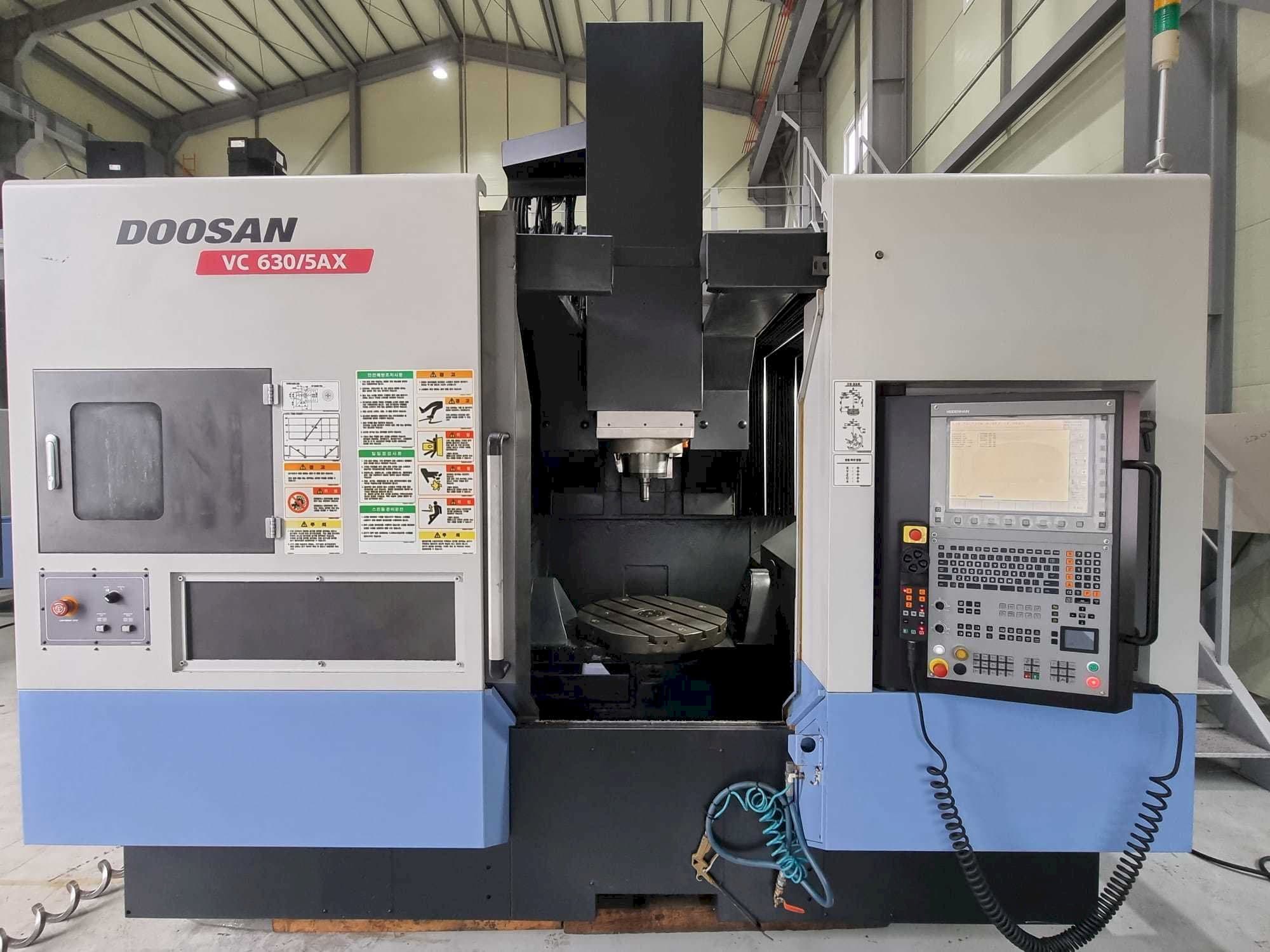 Front view of Doosan VC630/5AX machine