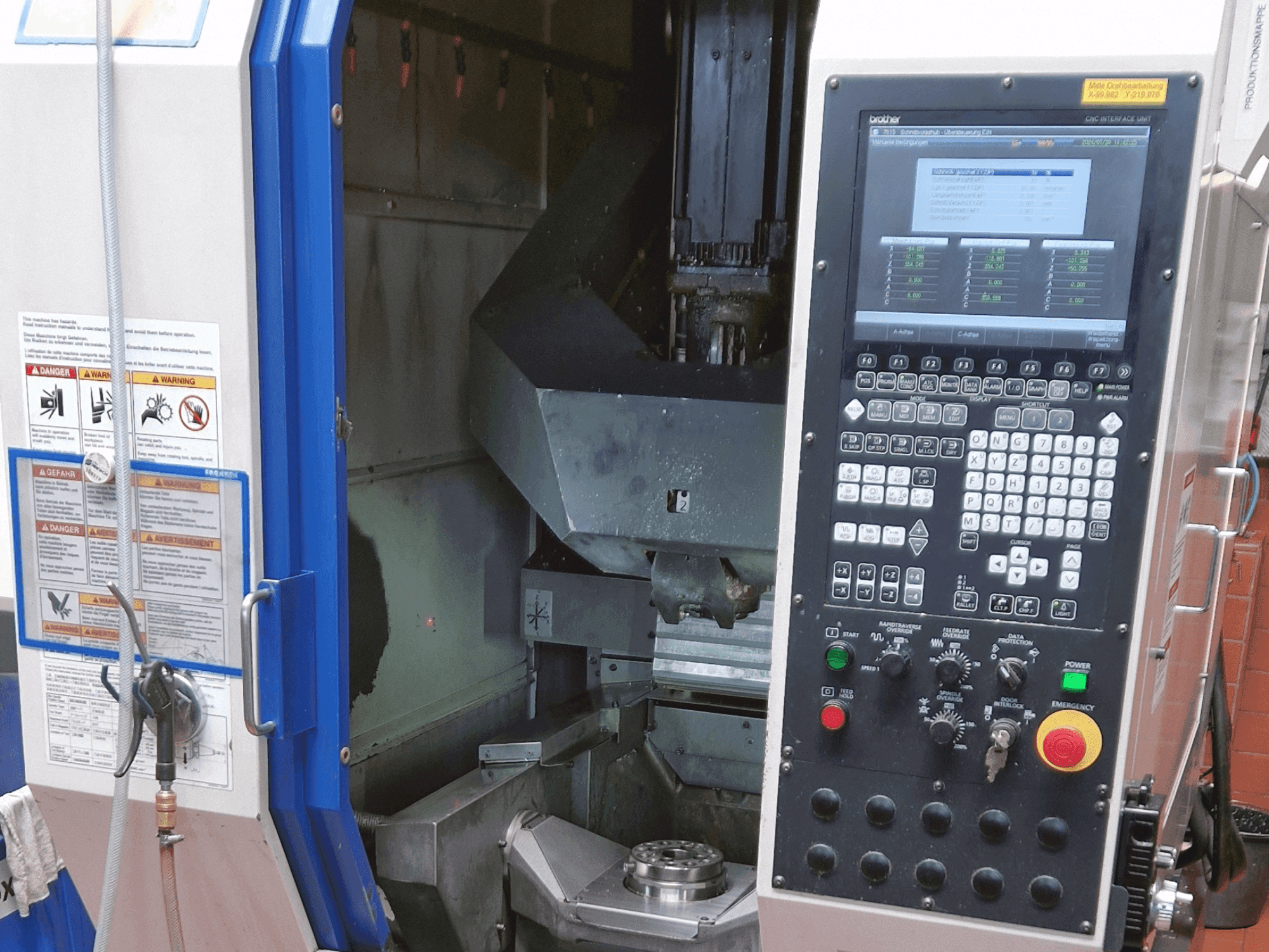 Front view of Brother Speedio M140x1 machine