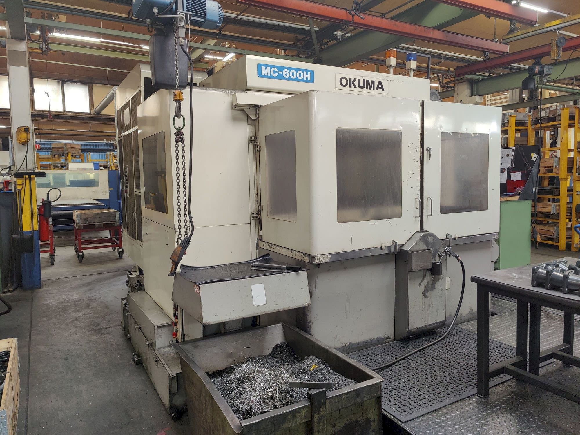 Front view of Okuma MC-600 H machine