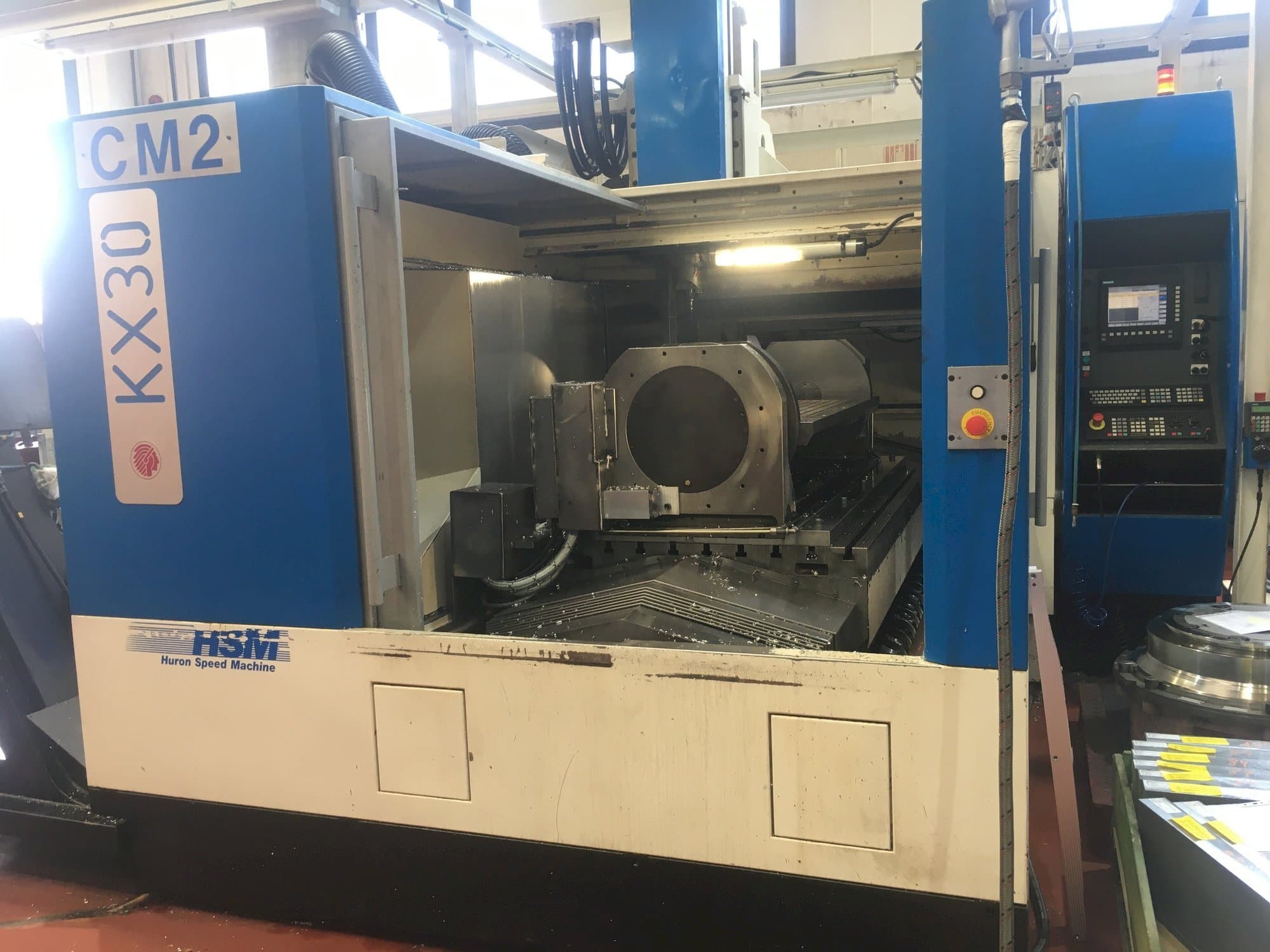 Front view of Huron KX30 machine