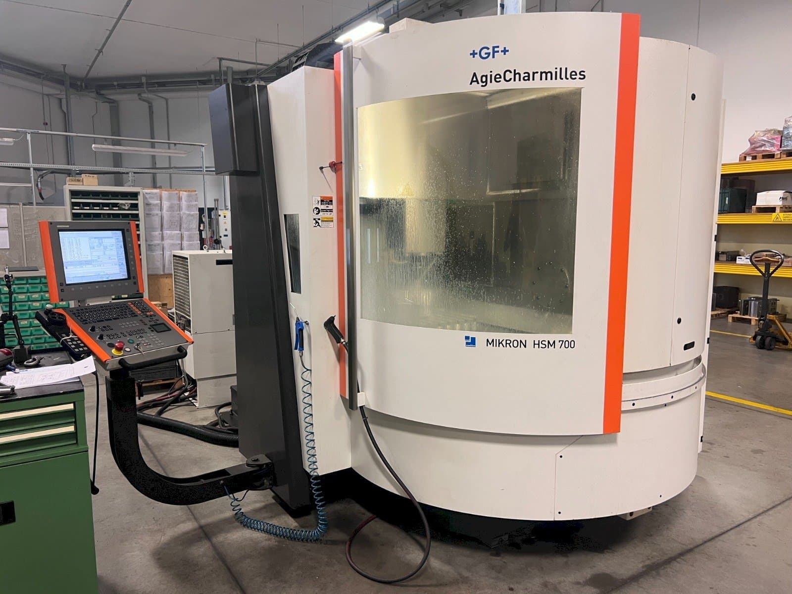 Front view of AgieCharmilles MIKRON HSM 700 machine