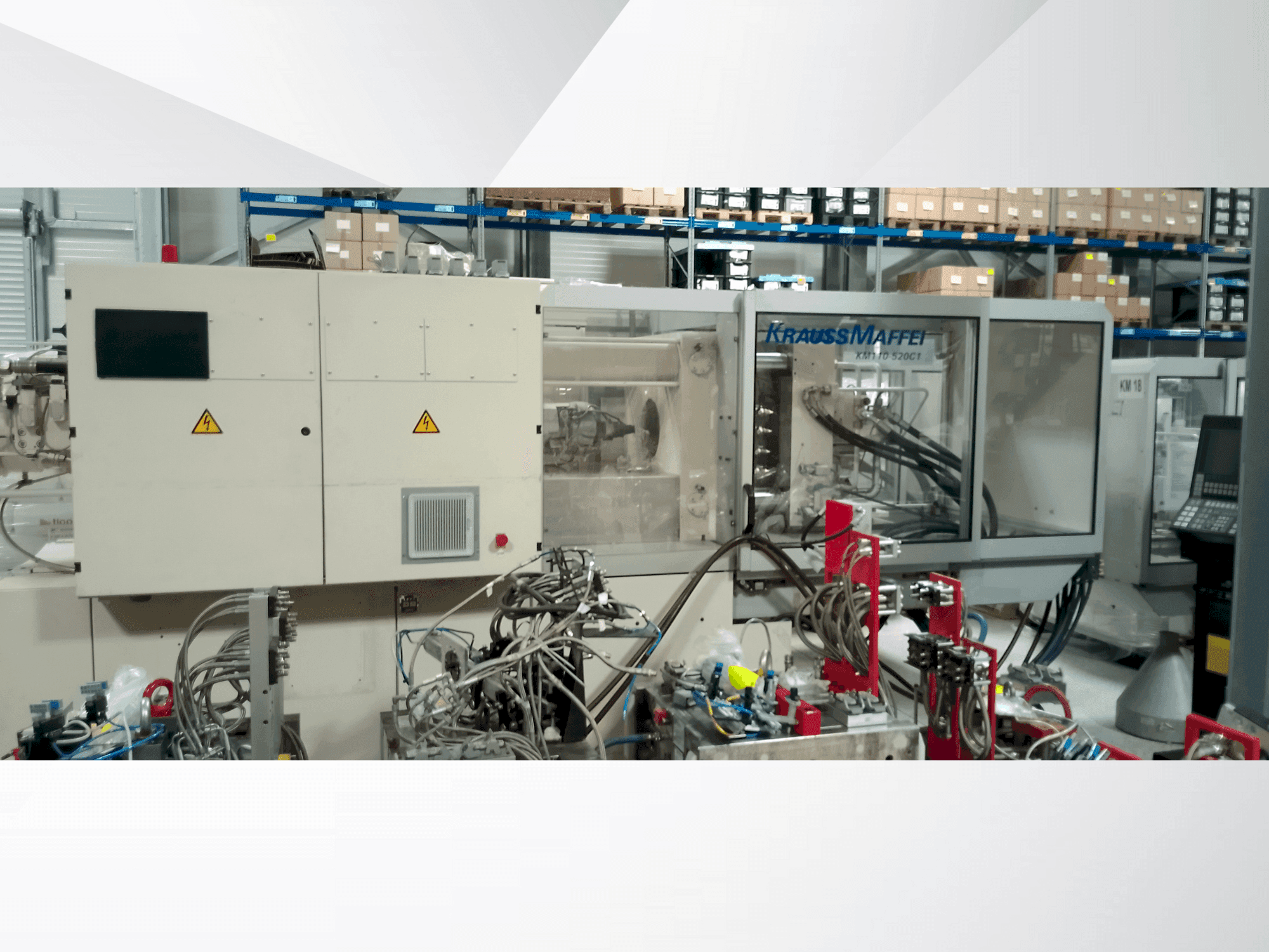 Front view of Krauss Maffei 110-520 C1 machine