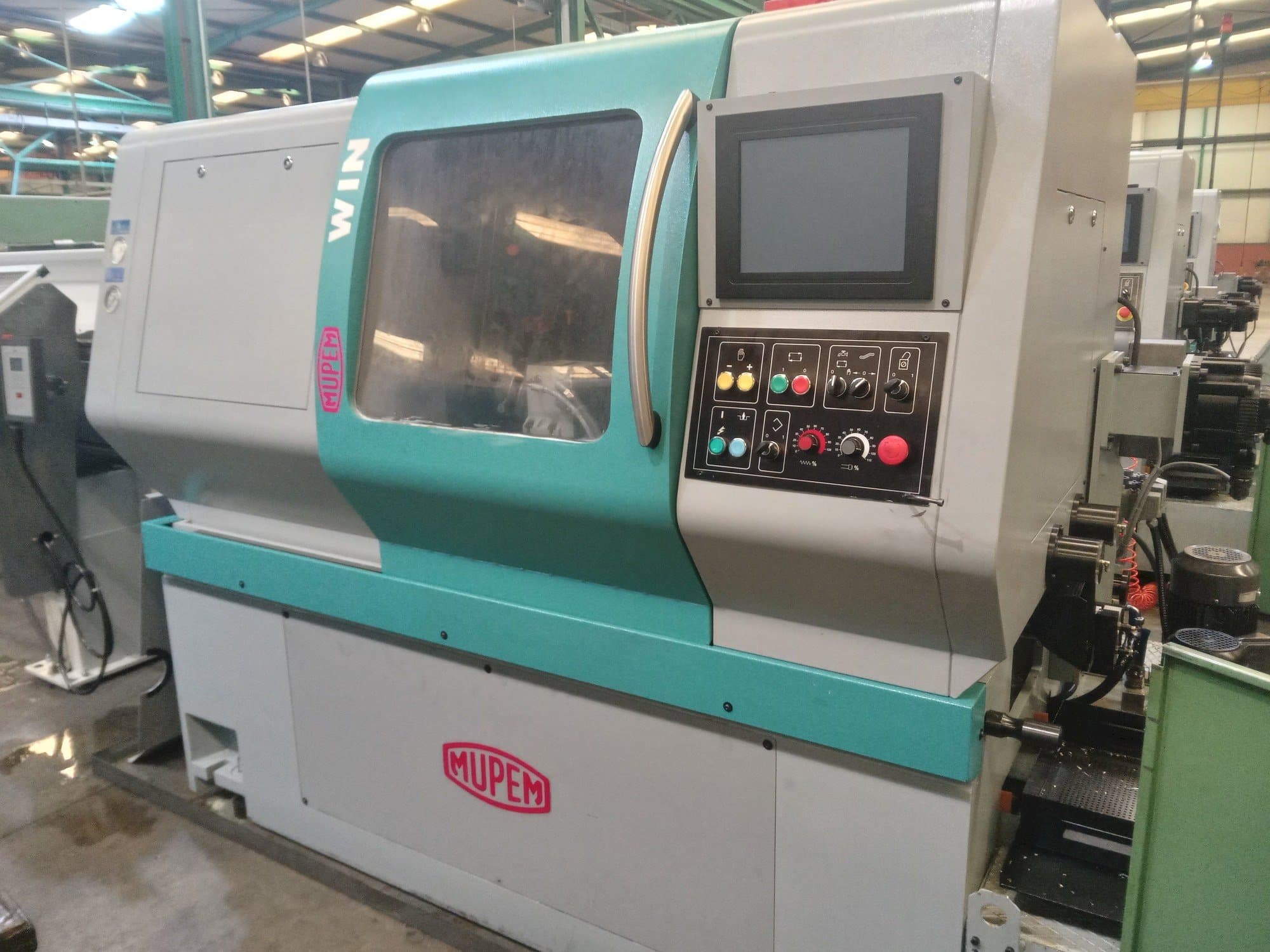 Front view of MUPEM TWIN 6500 machine
