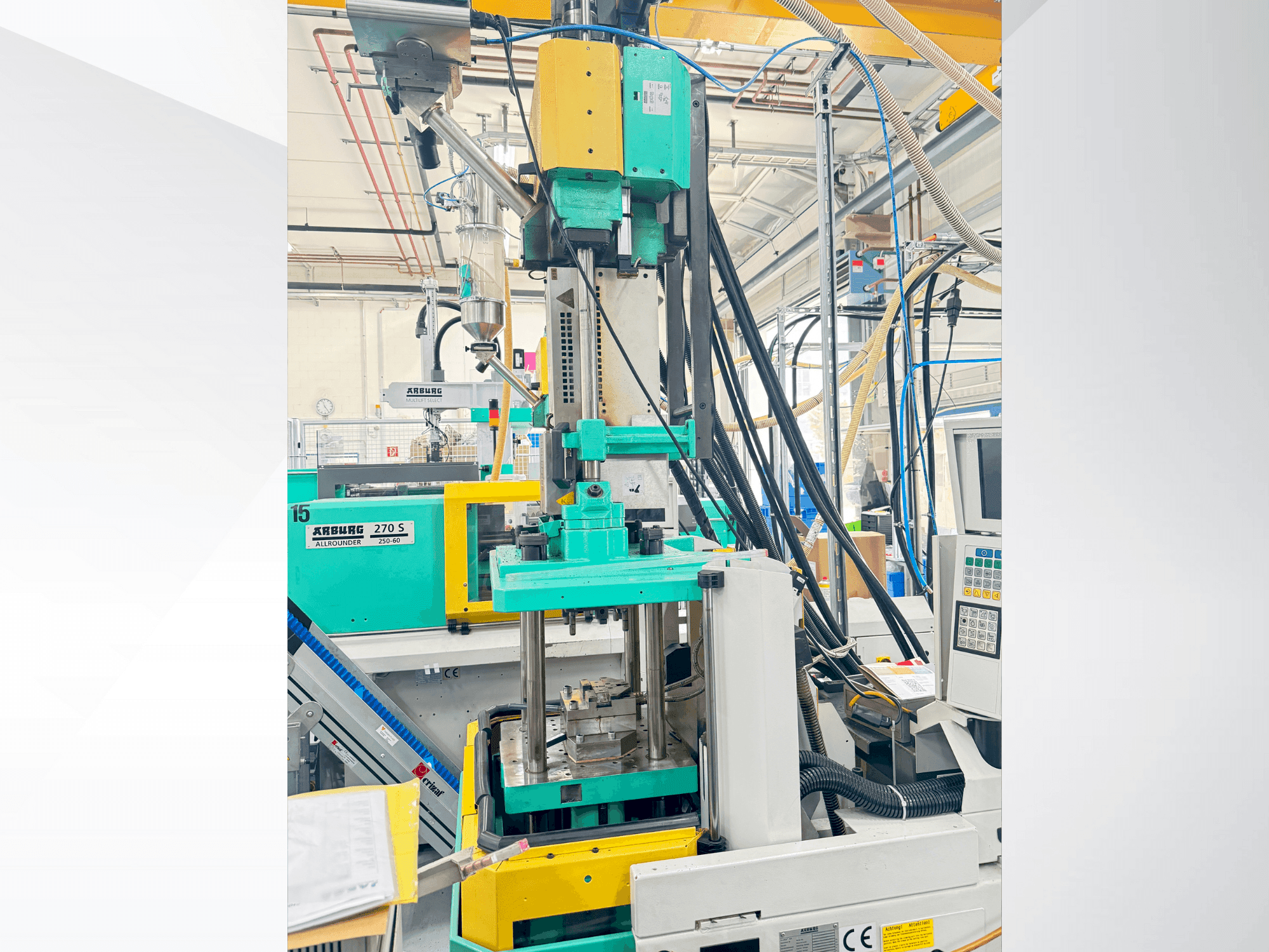 Front view of Arburg 220 S 150-60U machine