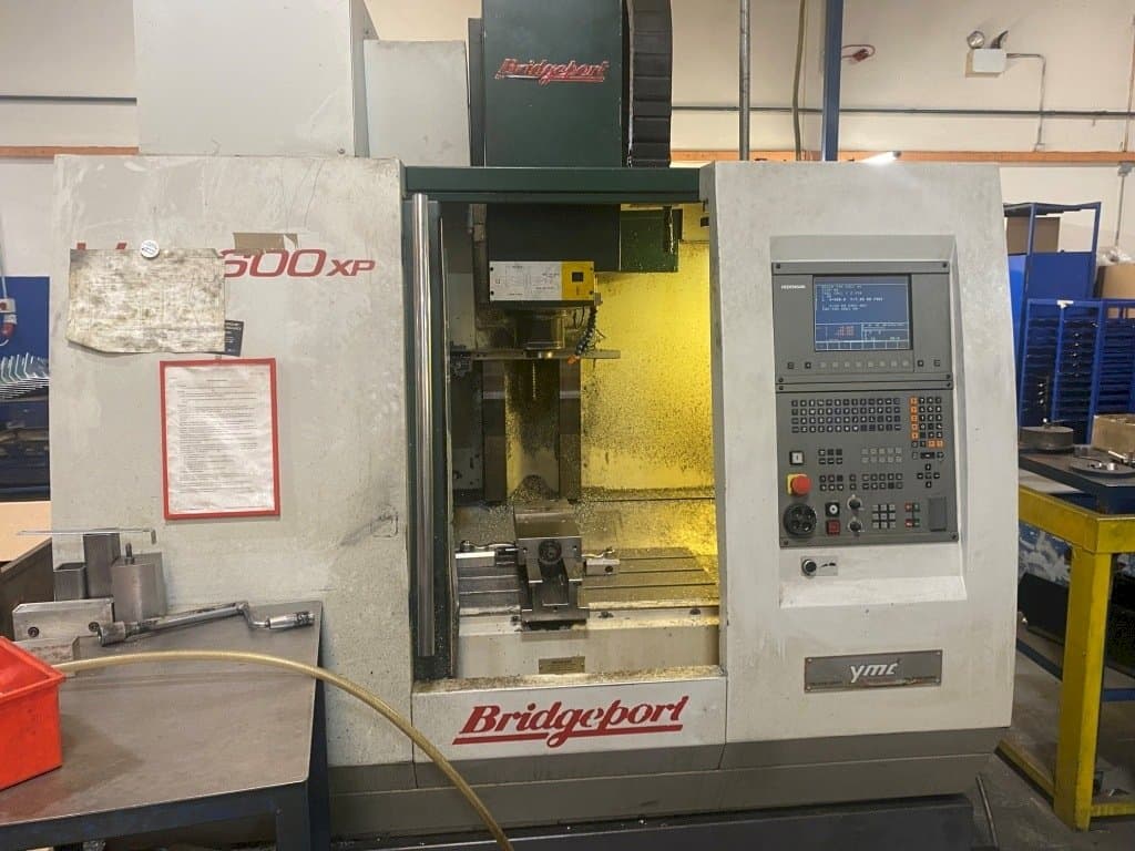 Front view of Bridgeport VMC 600XP machine