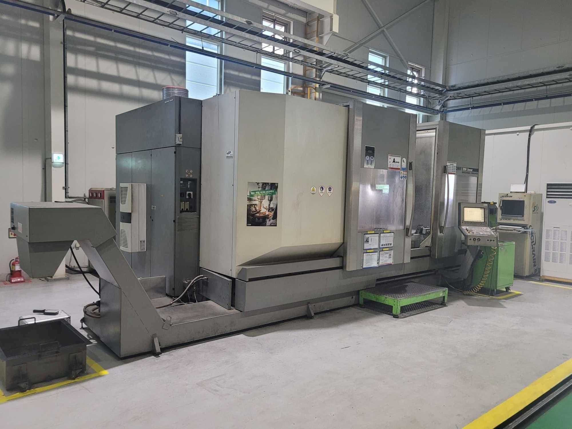 Left side view of DECKEL MAHO DMF 250 linear machine