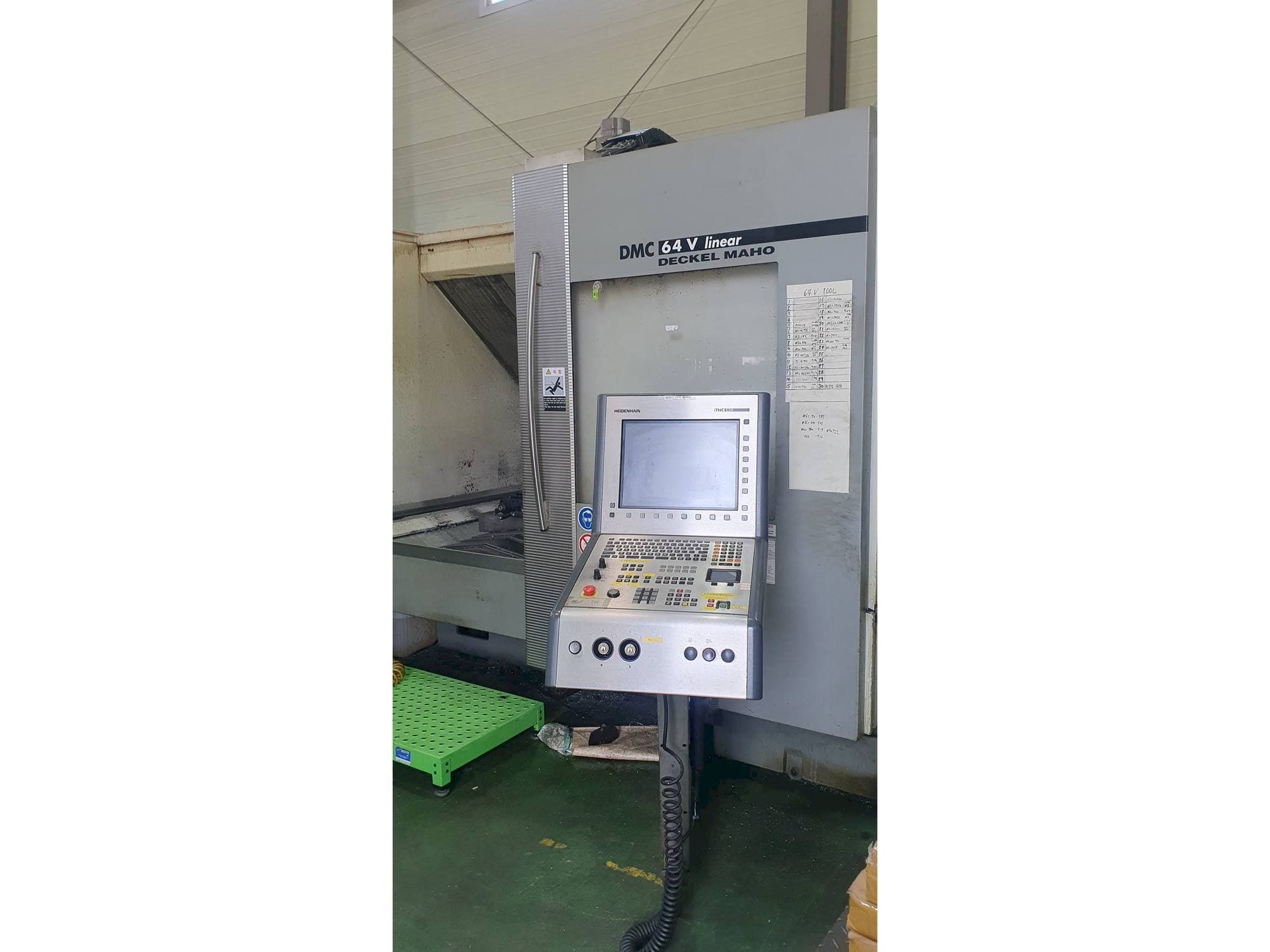Front view of DECKEL MAHO DMC 64 V machine