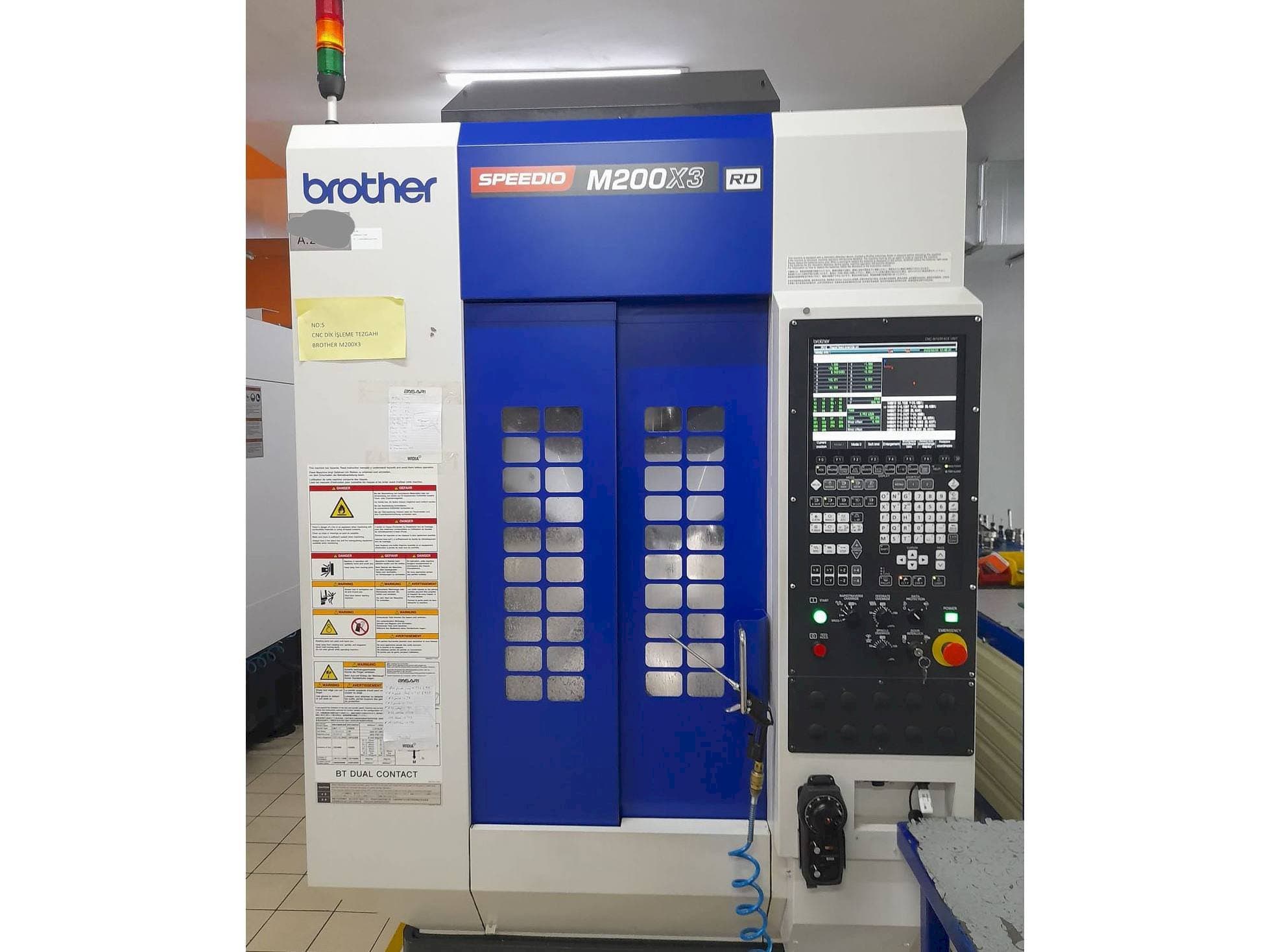 Front view of Brother M200X3 machine