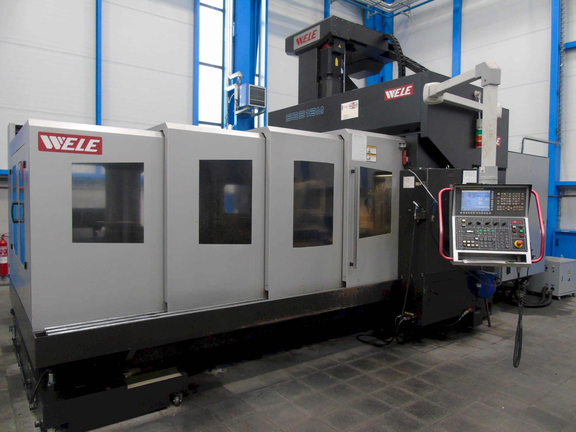 Front view of Wele SB-316B machine