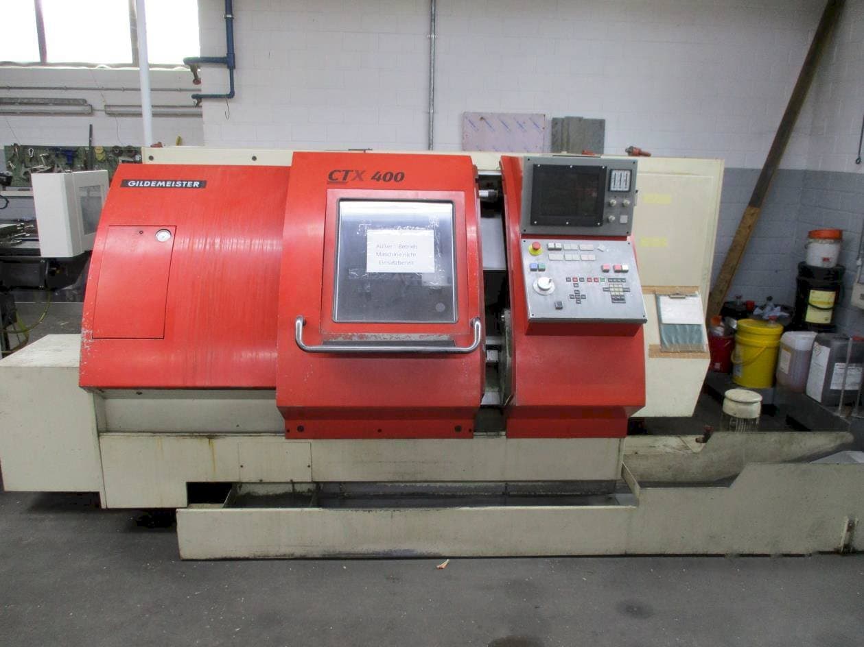 Front view of Gildemeister CTX 400 machine