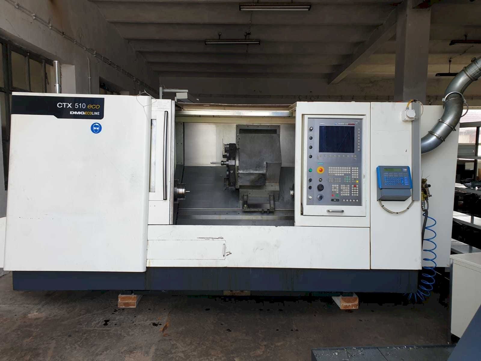 Front view of DMG MORI CTX510 eco V3 machine