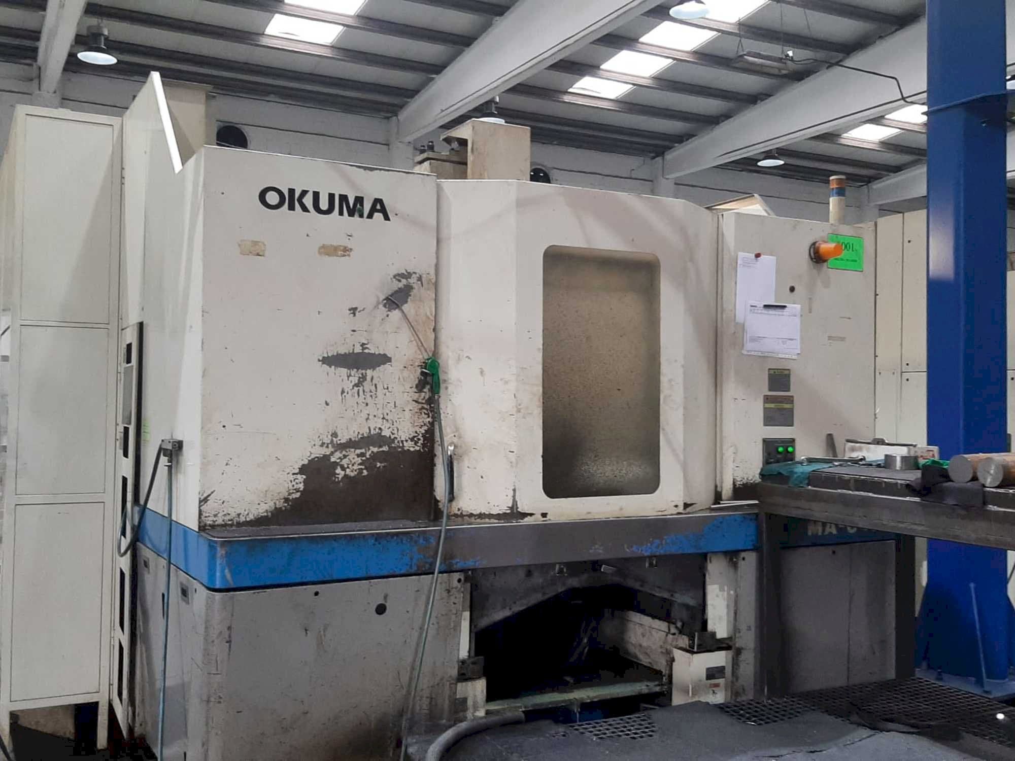 Front view of Okuma MA-60HB machine