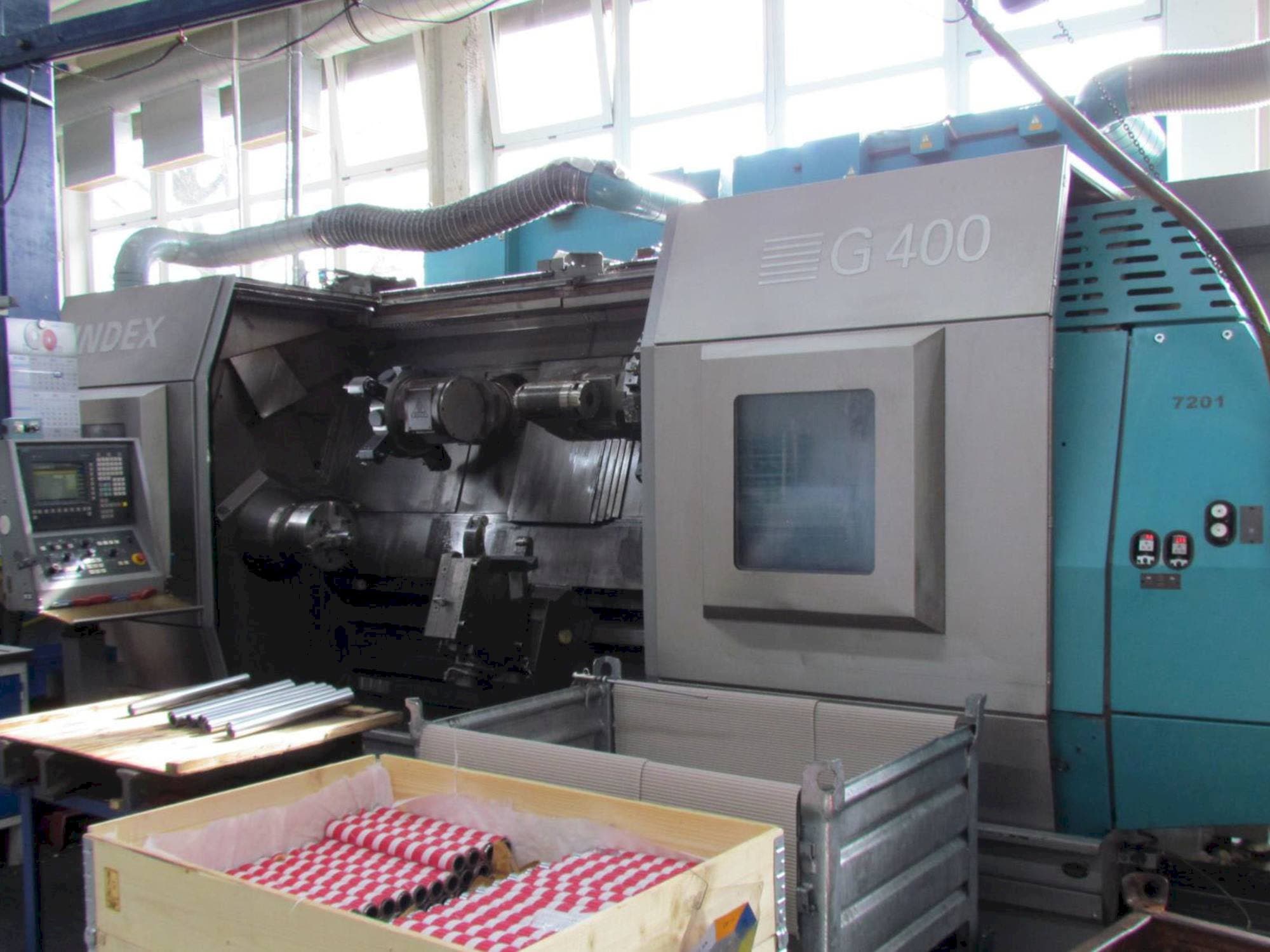 Front view of Index G400 machine