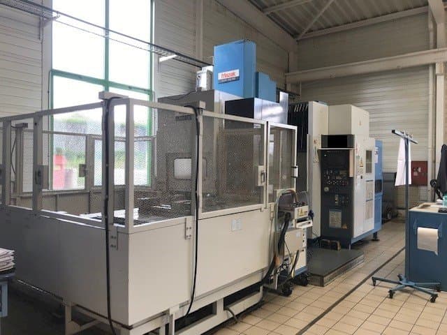 Front view of Mazak AJV 65 machine