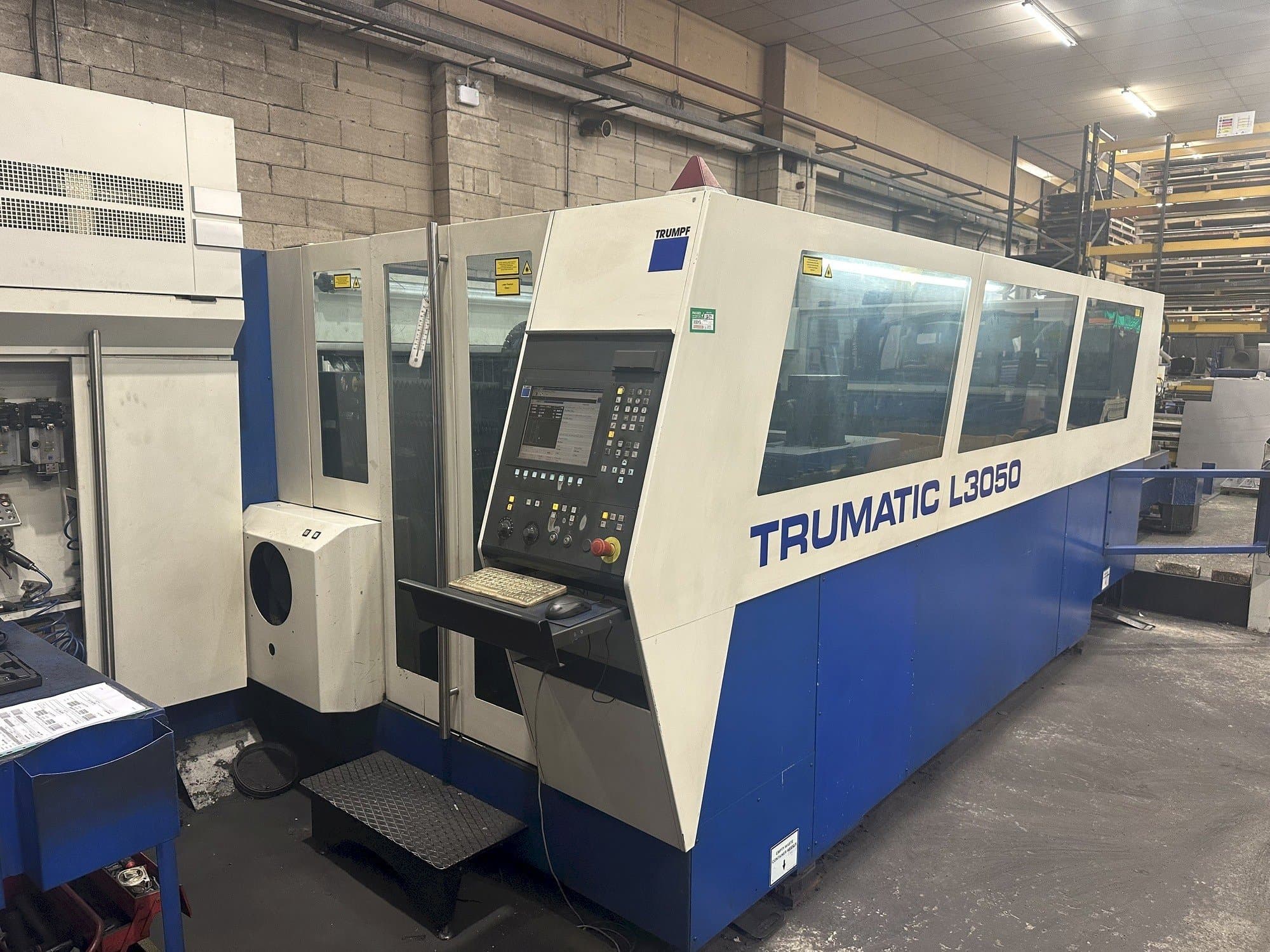 Front view of Trumpf Trumatic L3050 machine