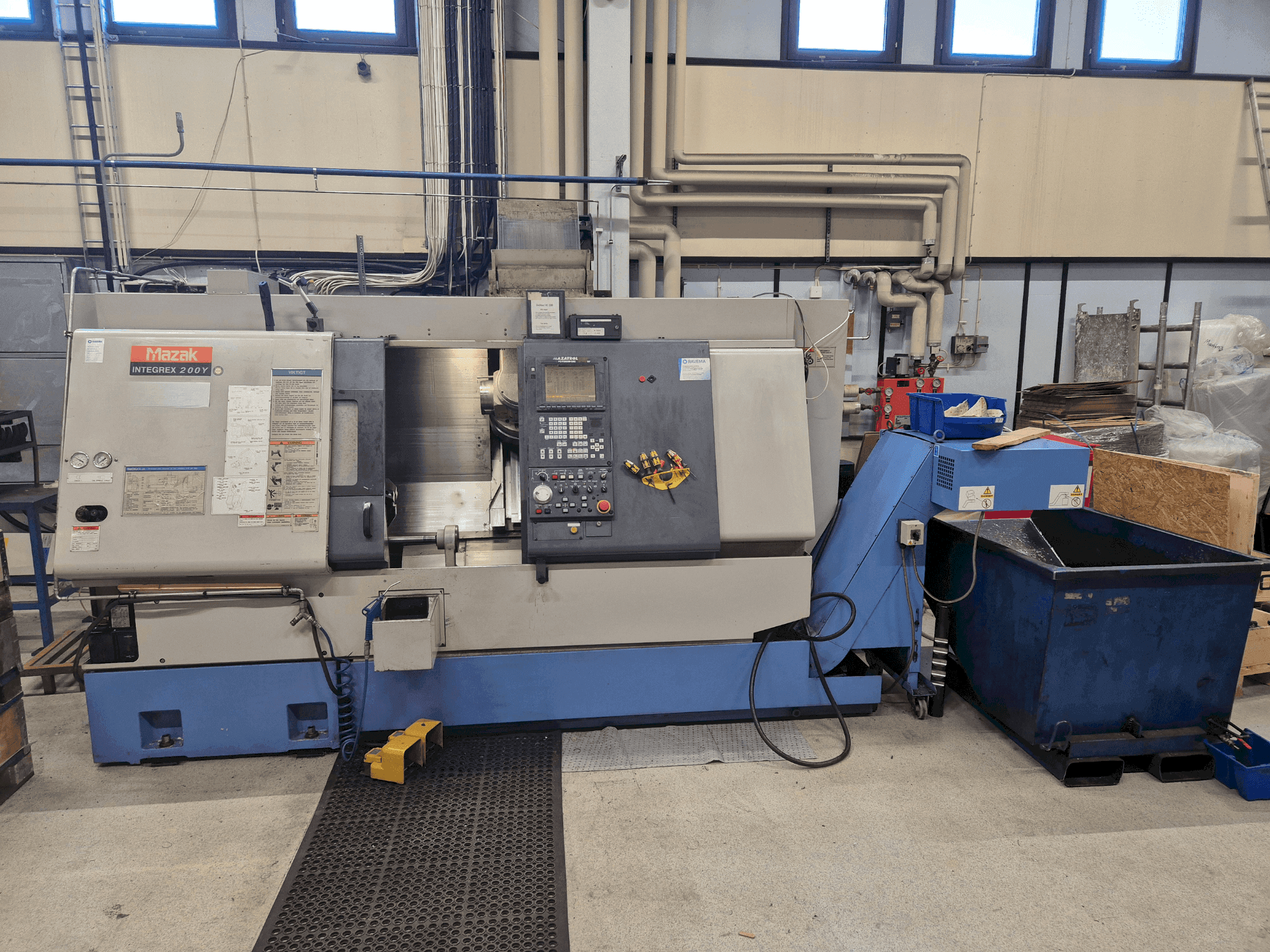 Front view of Mazak Integrex 200Y machine