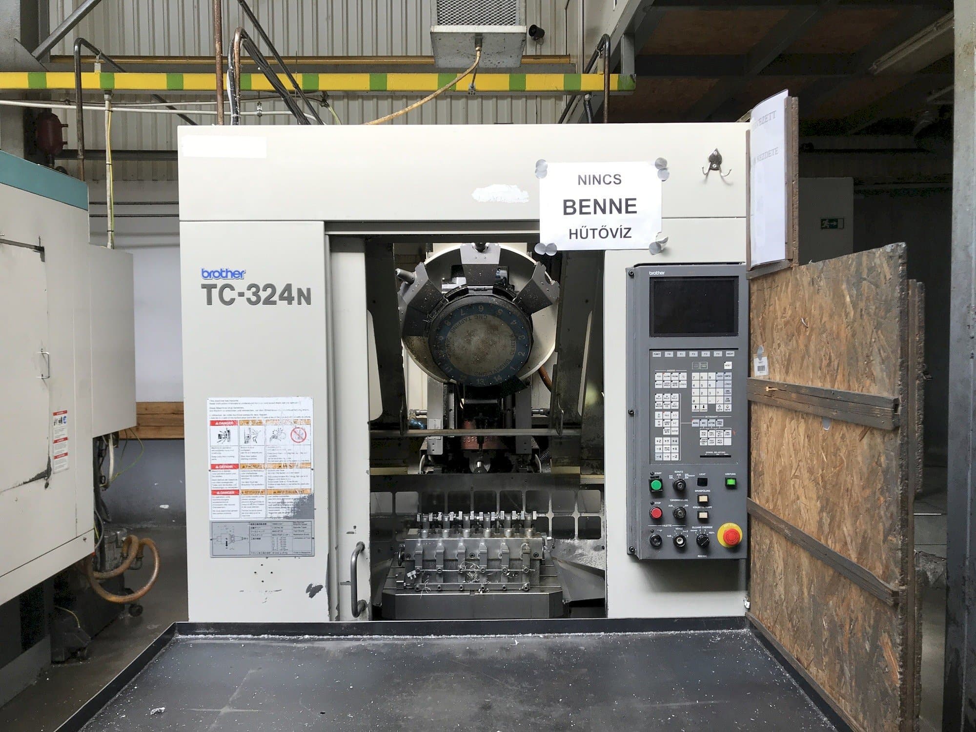 Front view of Brother TC-324N machine