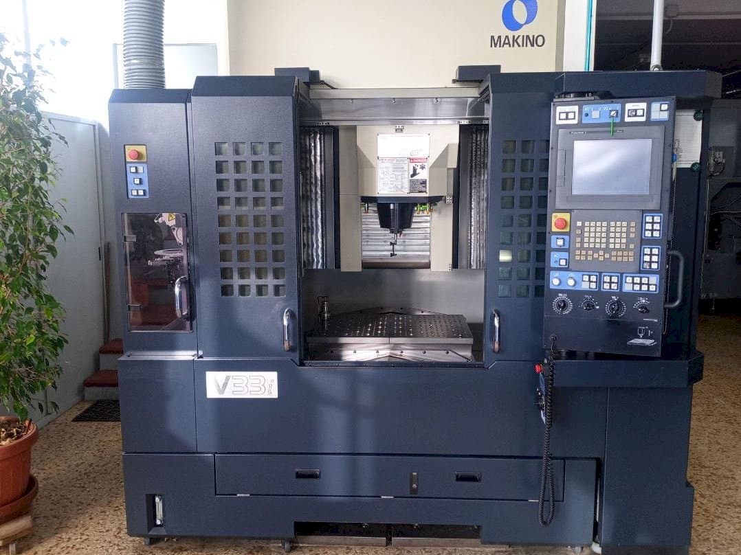 Front view of Makino V33i A15F machine