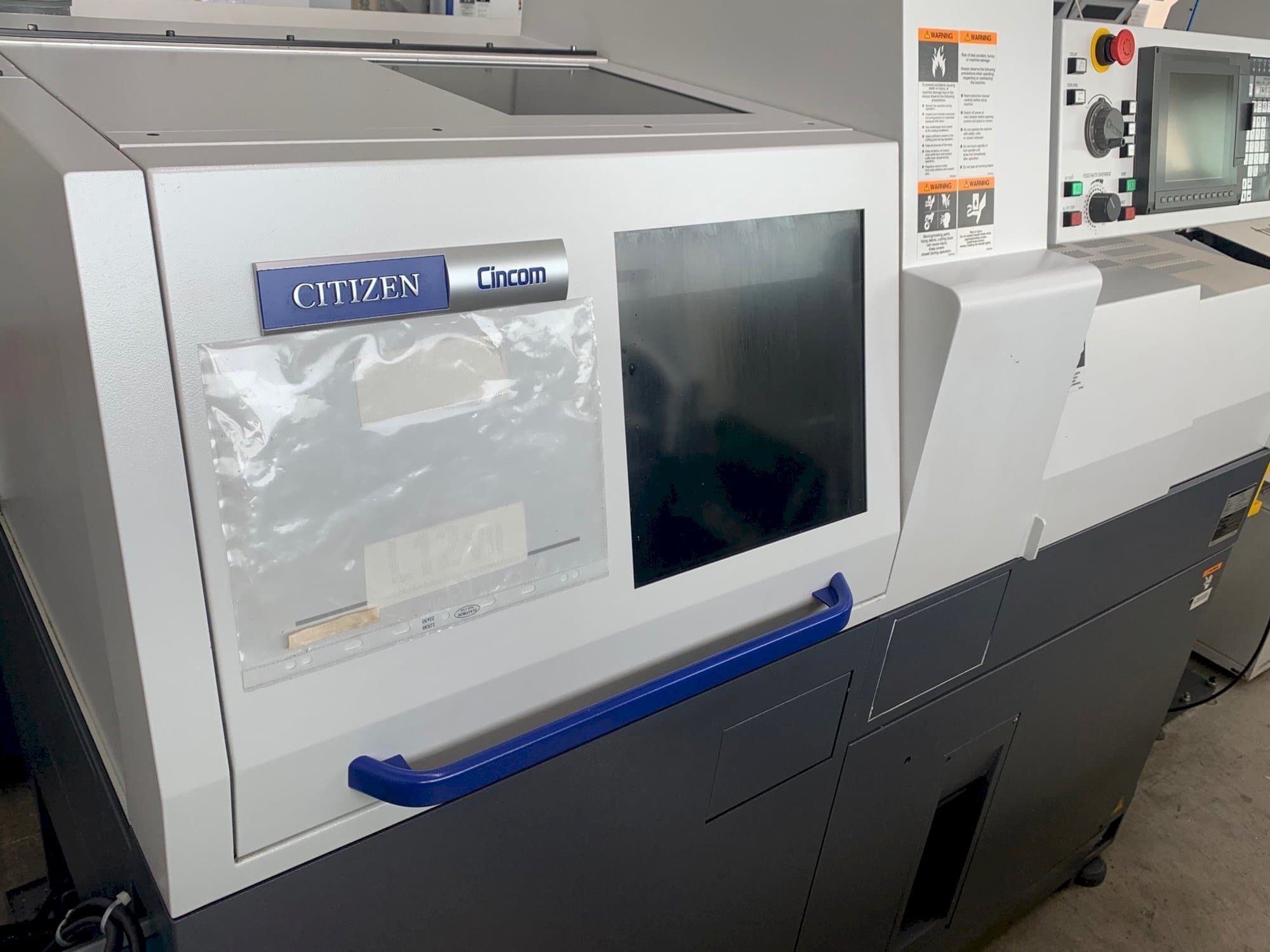 Front view of Citizen Cincom L12 machine