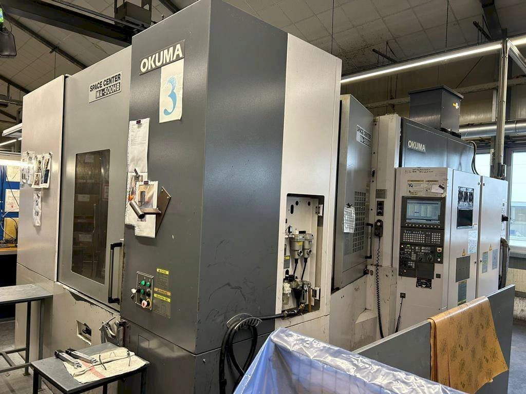 Left view of Okuma MA 500HB machine