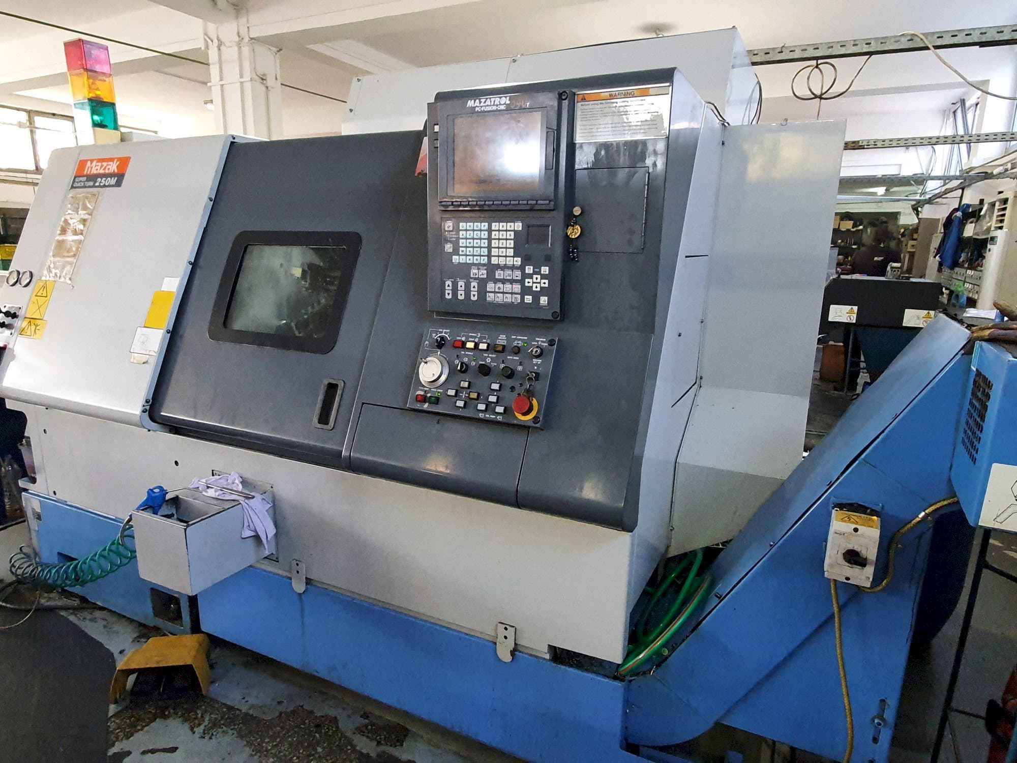 Front view of Mazak SQT250M machine