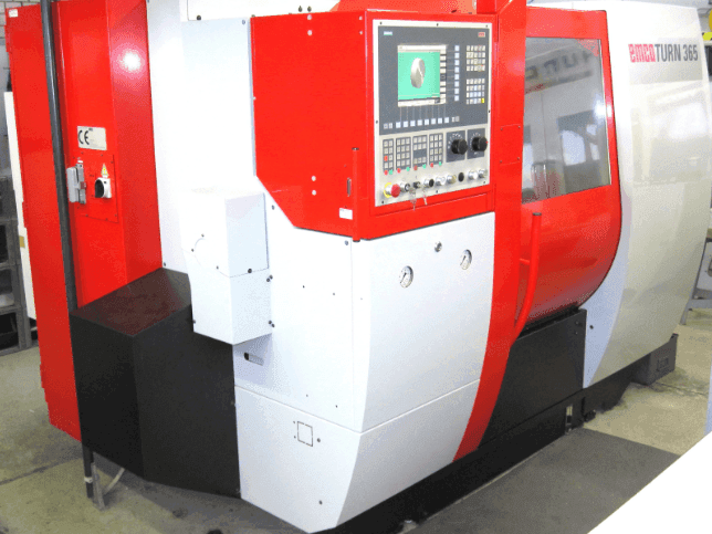 Front view of EMCO turn 365 tcmy  machine