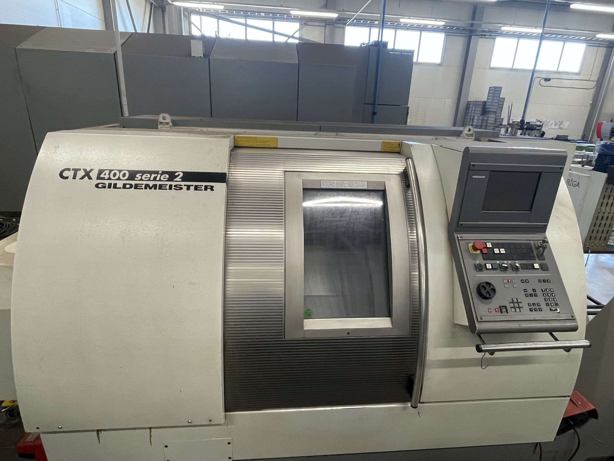 Front view of Gildemeister CTX 400 S2 machine