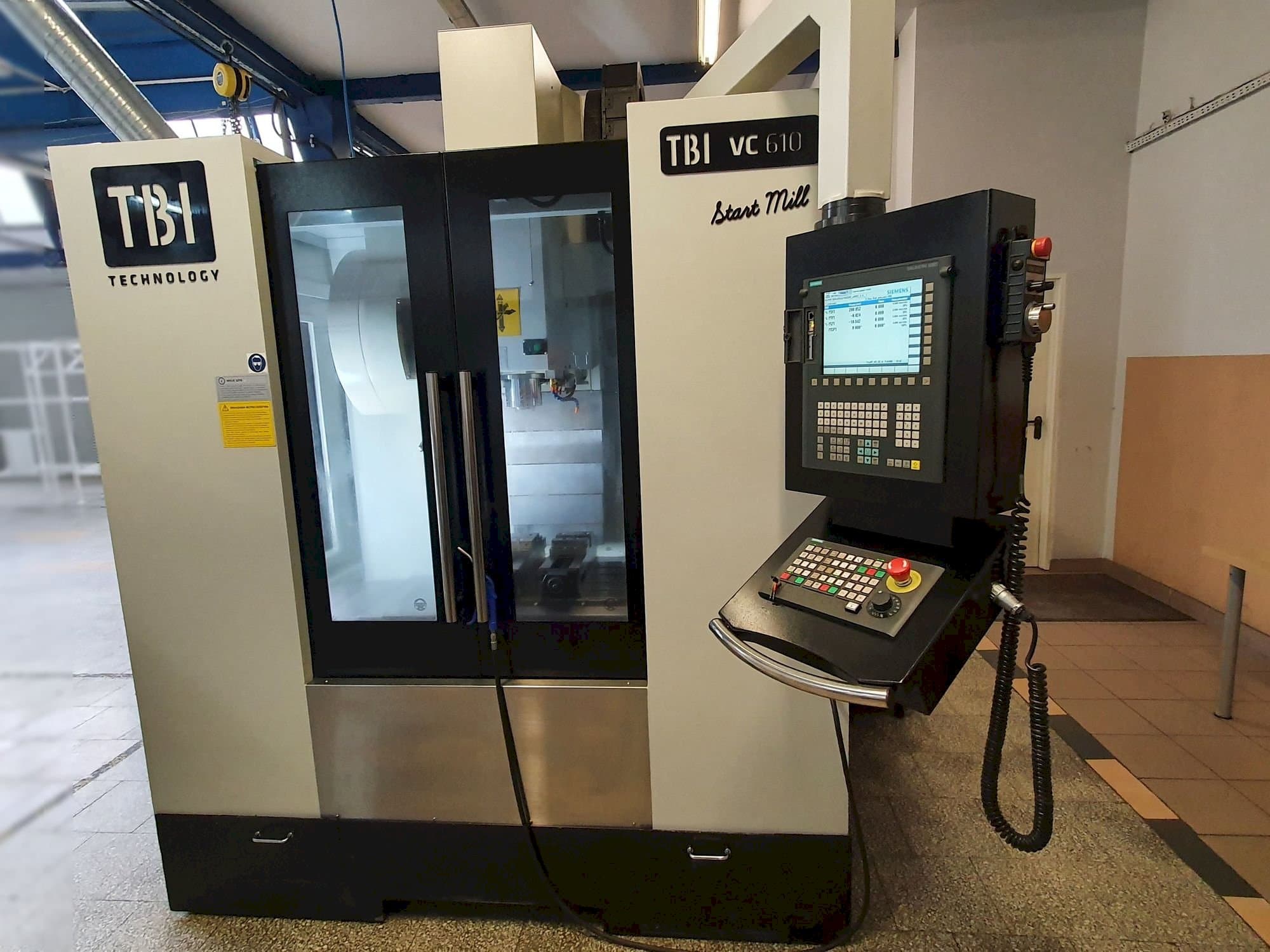 Front view of TBI VC610 Start Mill machine