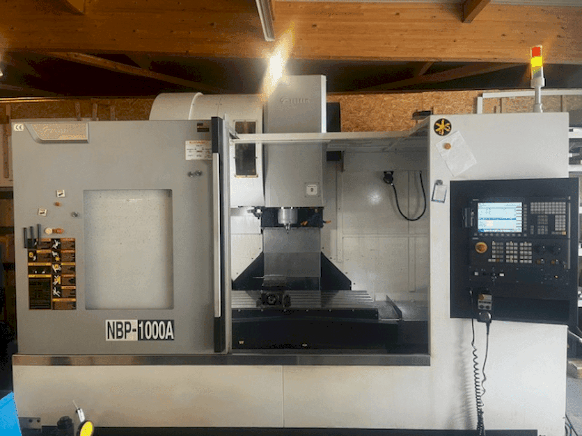 Front view of Feeler NBP 1000A machine