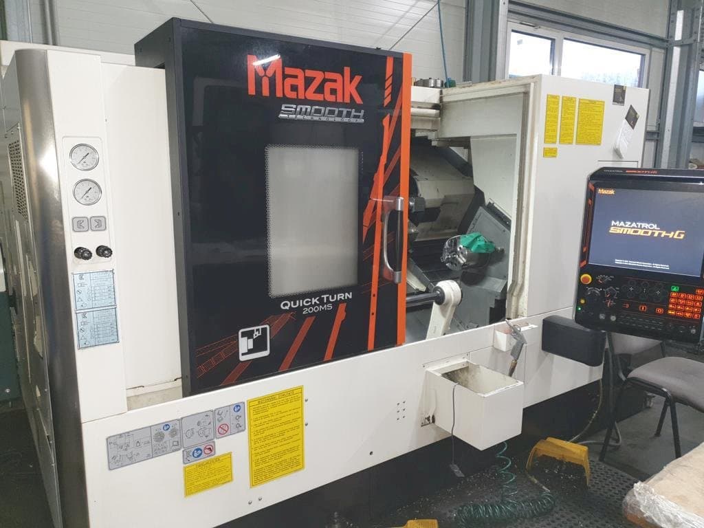 Front view of Mazak Quick Turn 200MS machine