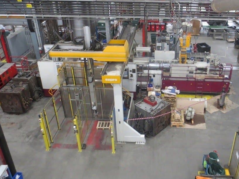 Front view of Krauss Maffei KM 1600 MC SP 14700 machine