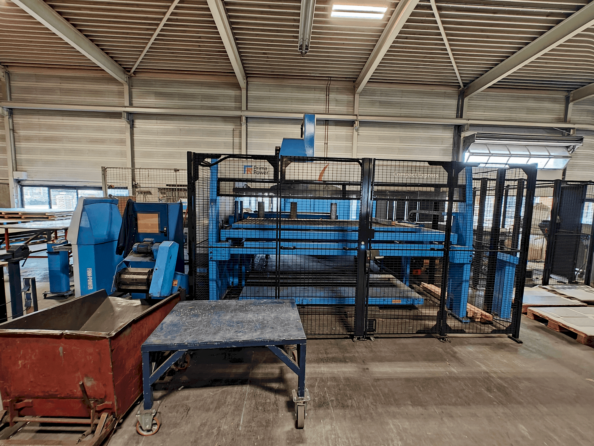 Front view of Finn-Power C6 + Compact Express  machine