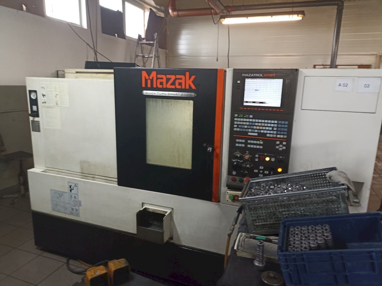 Front view of Mazak Quick Turn Smart 200L machine