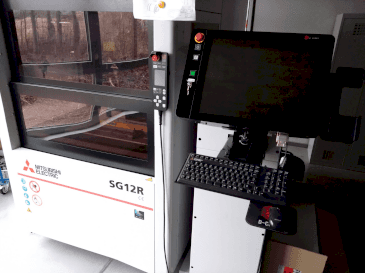 Front view of Mitsubishi Electric SG12M machine