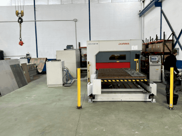 Front view of Durma HD-F 3015 machine