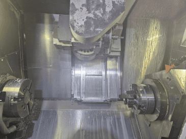 Front view of Okuma Multus B300 II machine