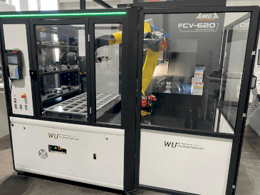 Front view of WU Automation RZ-3/35 machine