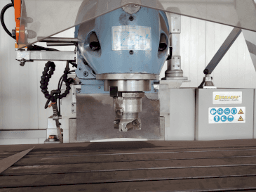 Front view of Bernardo Variomill FU 2000E Servo machine