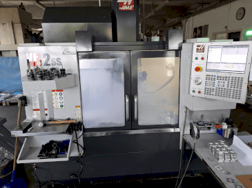 Front view of HAAS VF 2 SS machine