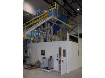 Front view of Pinette 2000 Ton  machine