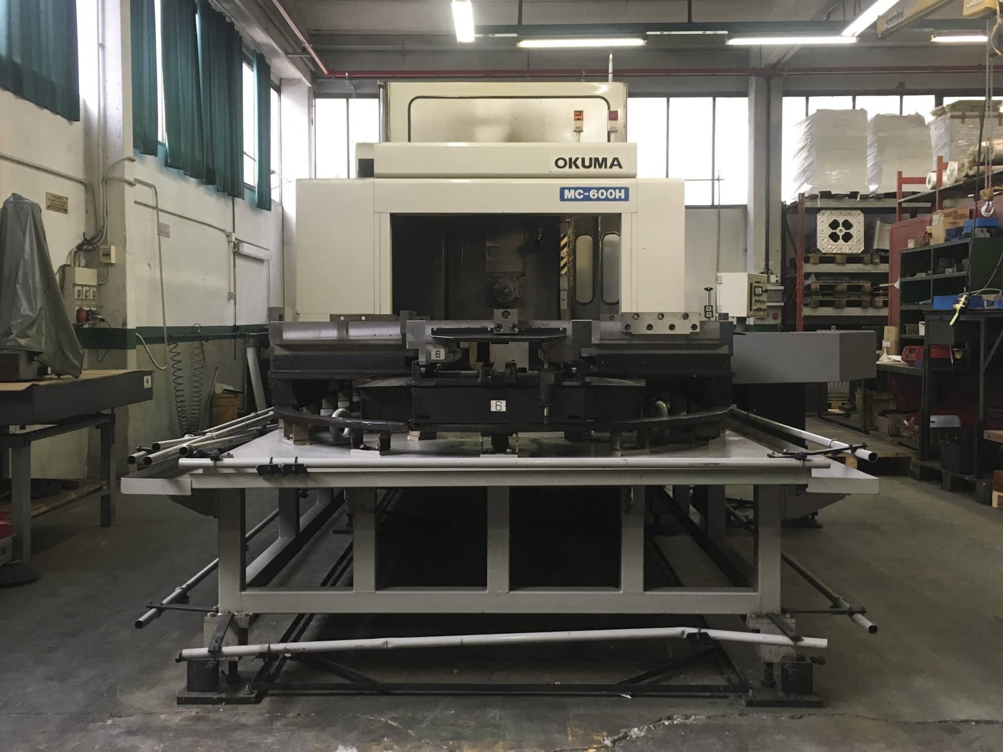 Front view of Okuma MC-600H Machine