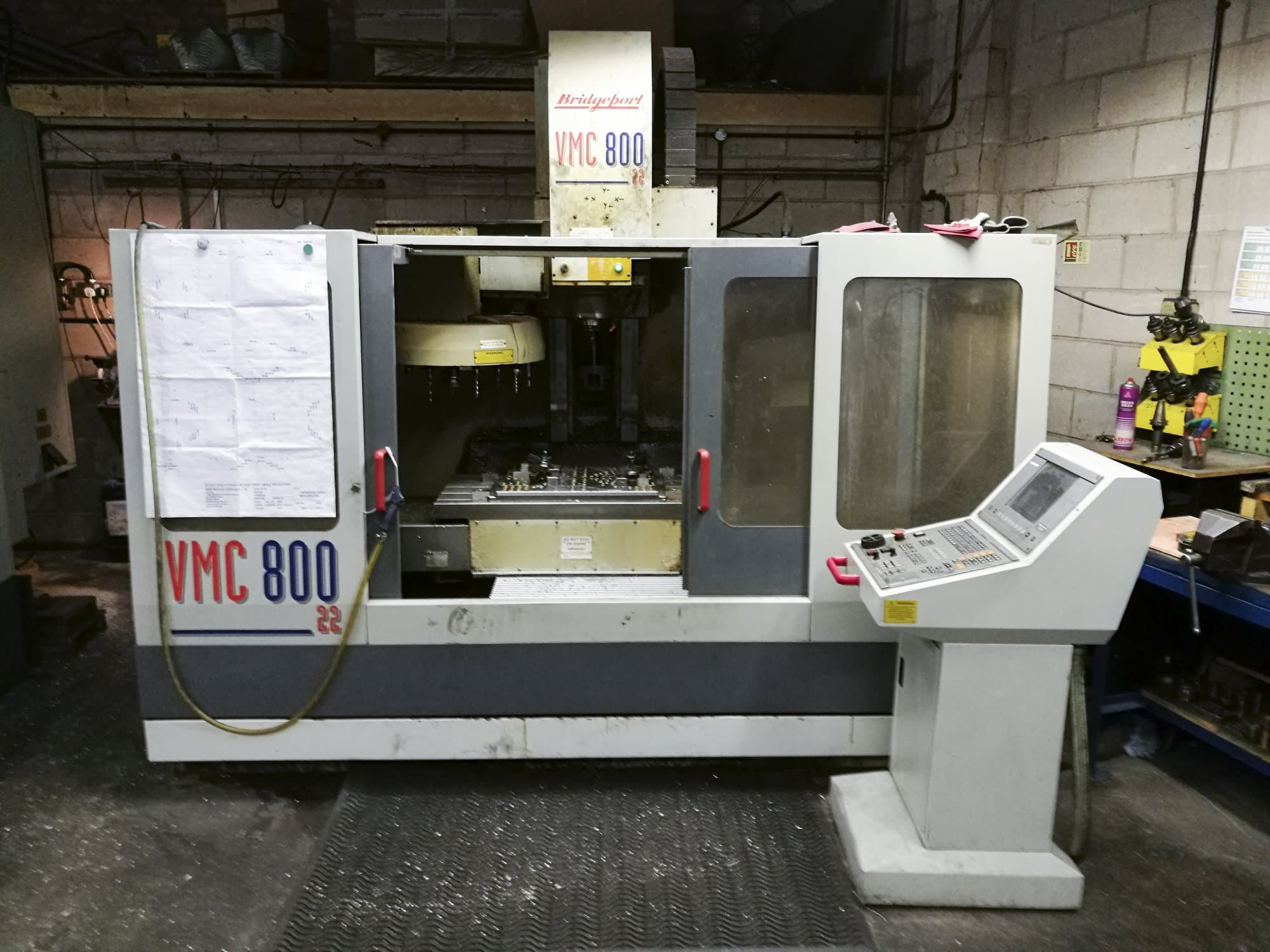 Front view for Bridgeport VMC 800.22 machine